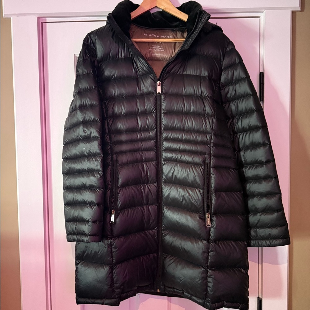 Andrew Marc Women's Dark Puffer Jacket